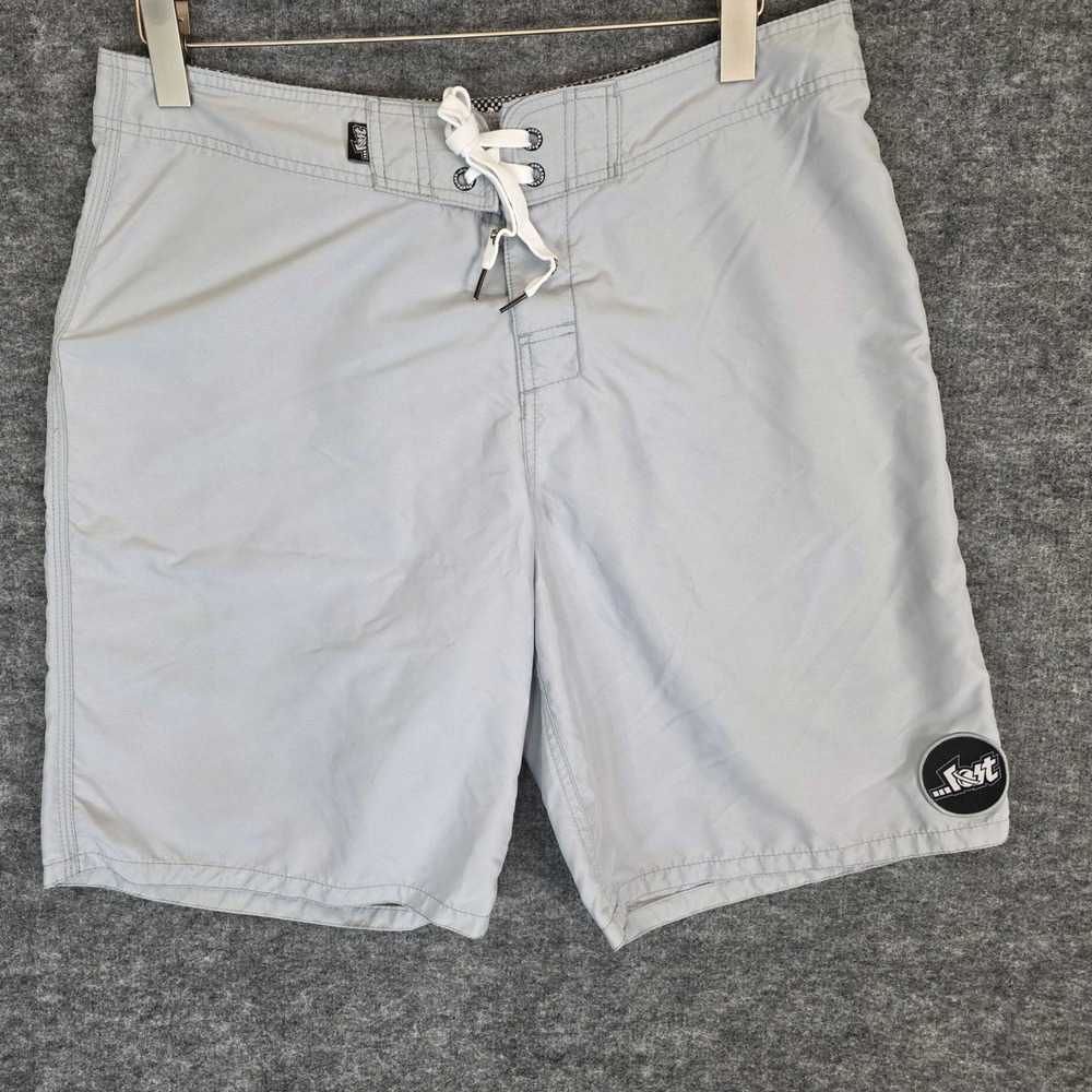 Lost Enterprise Board Shorts Mens Size 36 Gray Polyester Surf Swim‎ Trunks